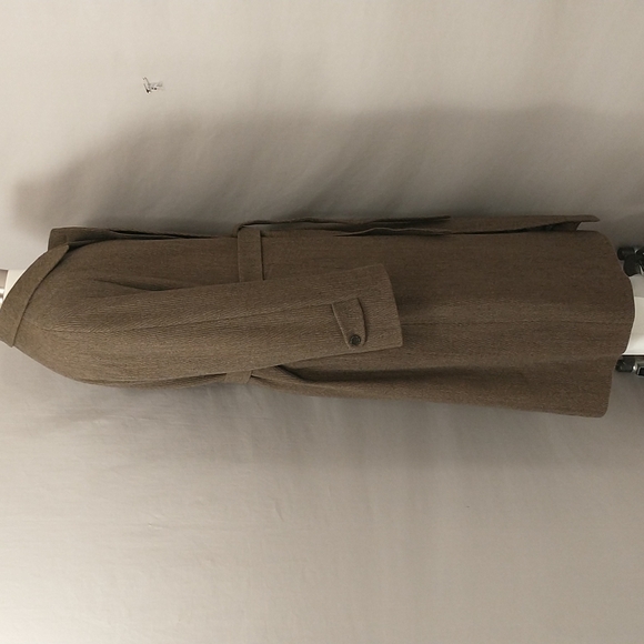 Cardinal of Canada Wool Belted Trench Coat High Quality Classic 40s Style Excelt - Picture 5 of 14